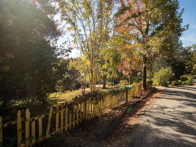 view of road