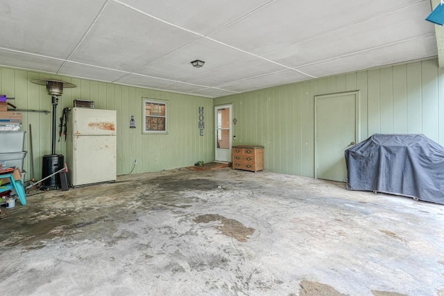 interior space featuring concrete floors