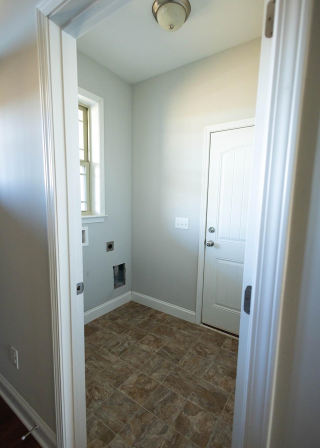 laundry area featuring hookup for an electric dryer