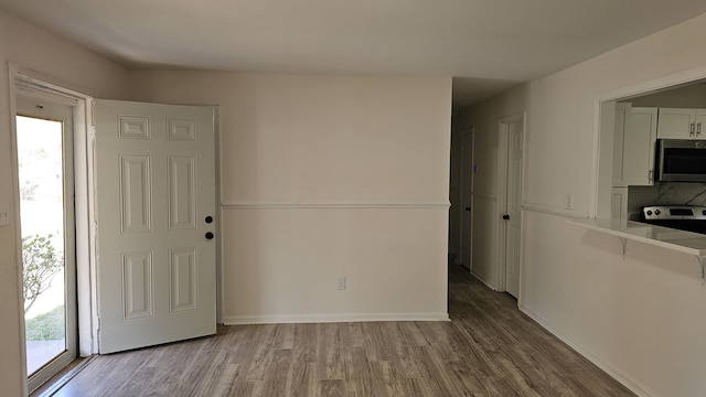 interior space featuring light hardwood / wood-style flooring