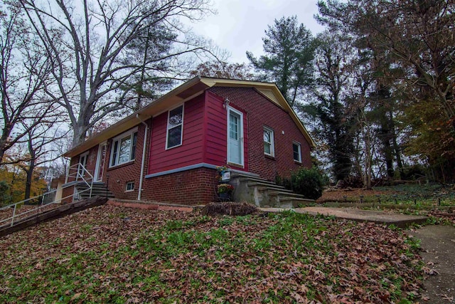 view of home's exterior