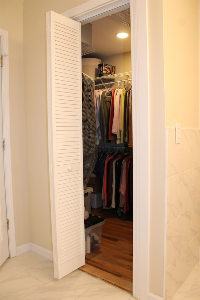 view of closet