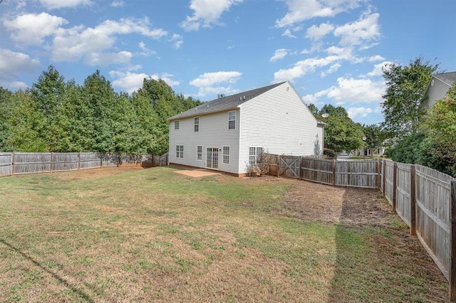 exterior space with a lawn