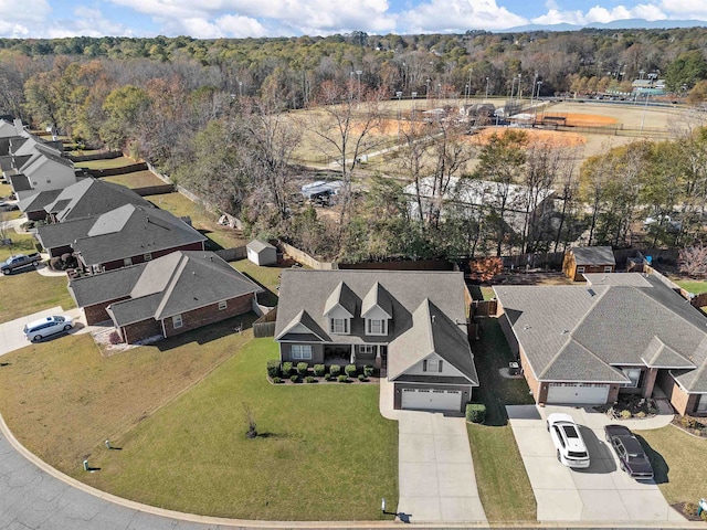 birds eye view of property