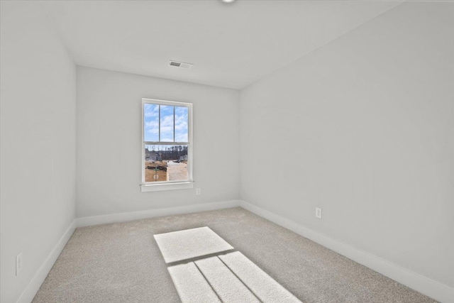 view of carpeted empty room