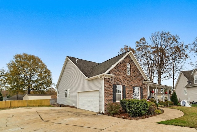 view of front of house featuring a garage