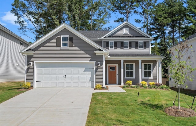 view of front of house with a front yard