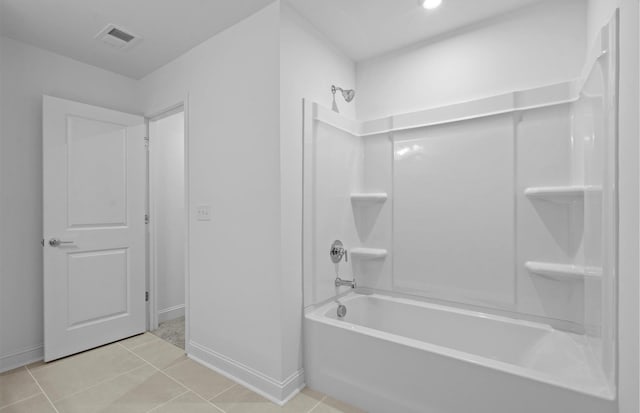 bathroom featuring tile patterned floors and shower / bathing tub combination