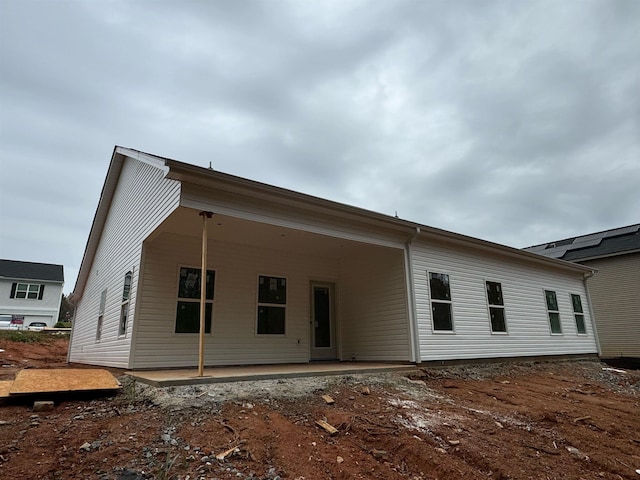 rear view of house with a patio area