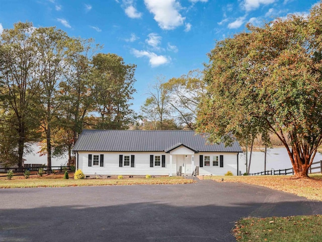 view of ranch-style home