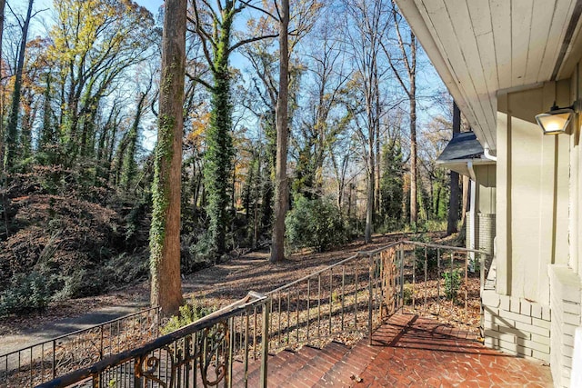 view of balcony