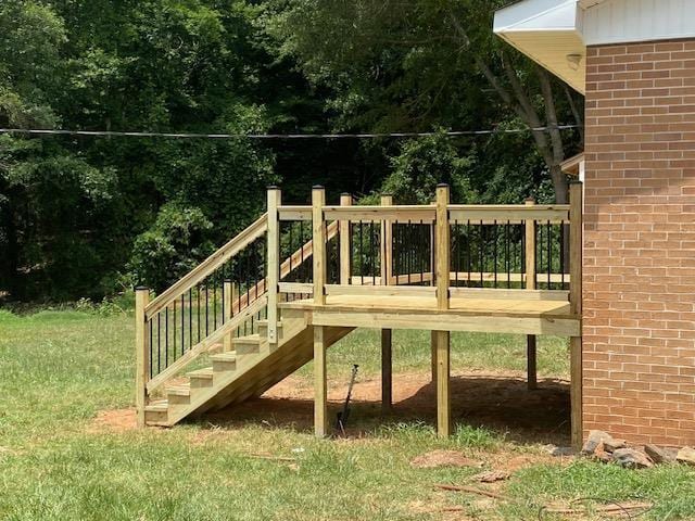 view of jungle gym with a yard