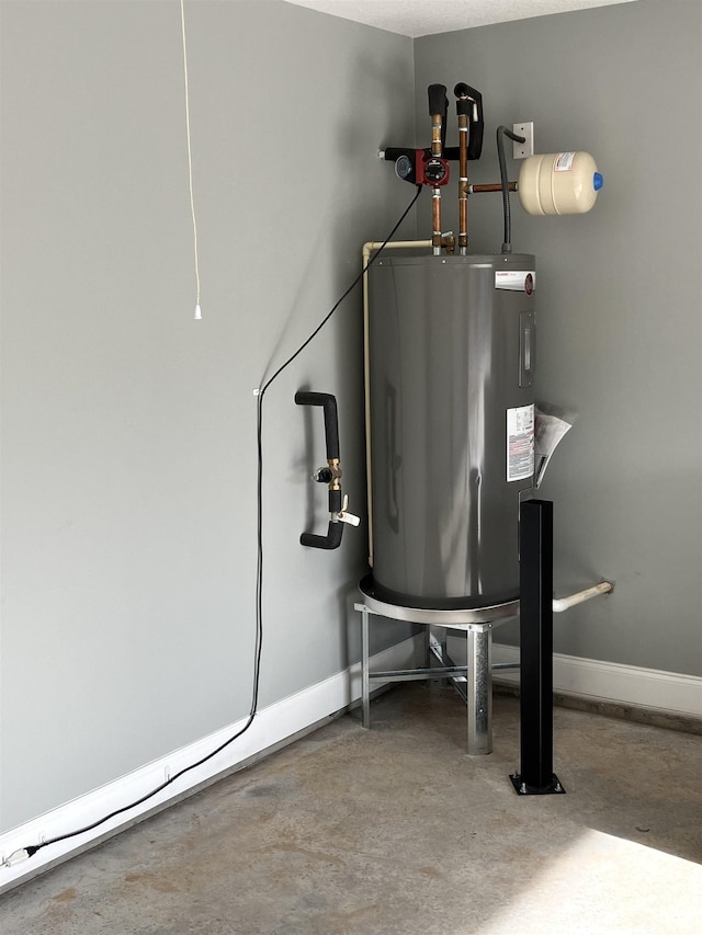 utilities featuring electric water heater