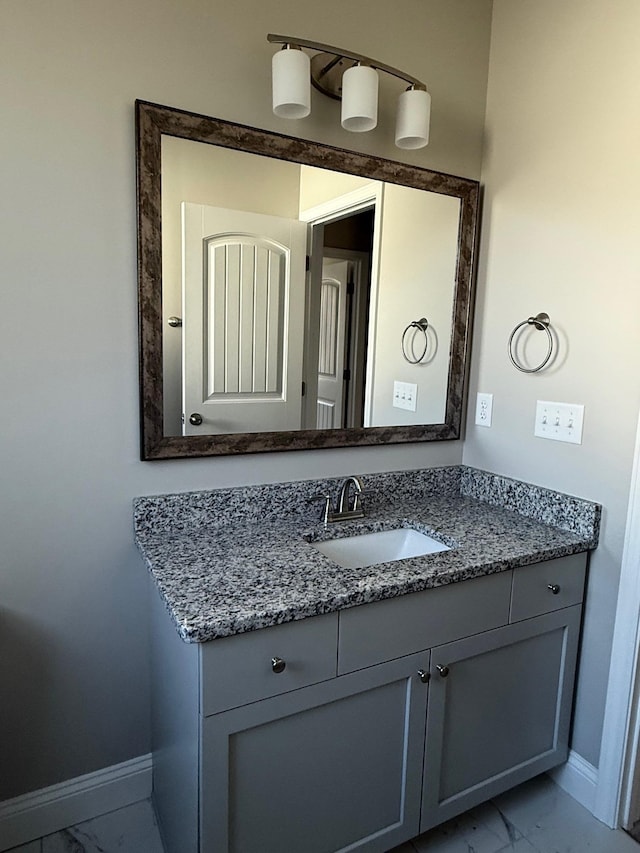 bathroom with vanity