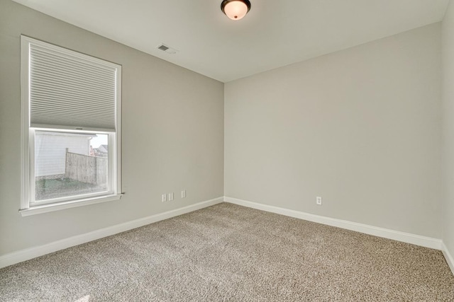 view of carpeted empty room