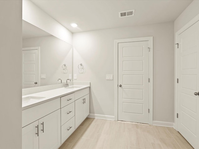 bathroom with vanity