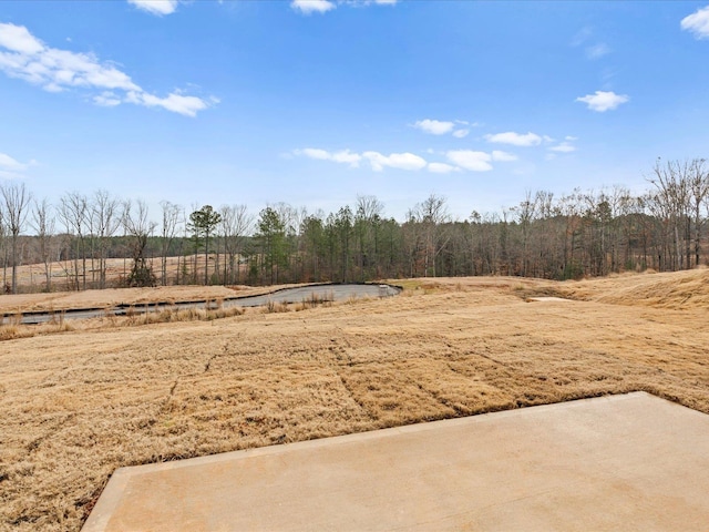 view of yard featuring a rural view