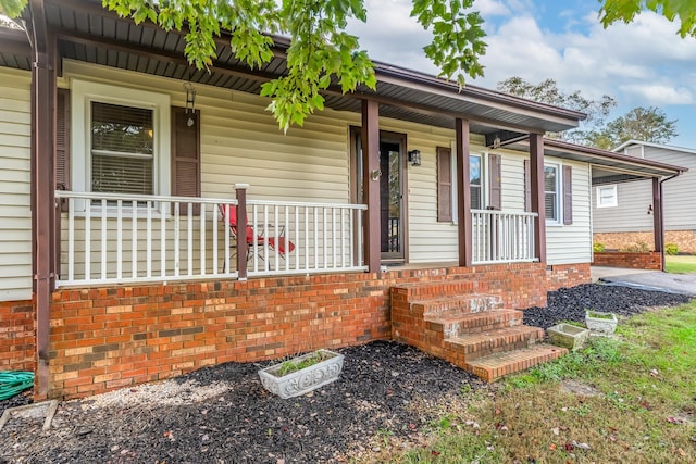 view of front of house with covered porch