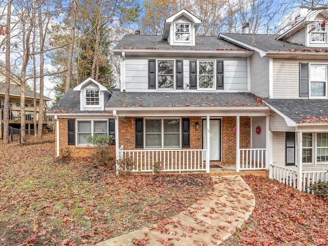 view of front of house featuring covered porch