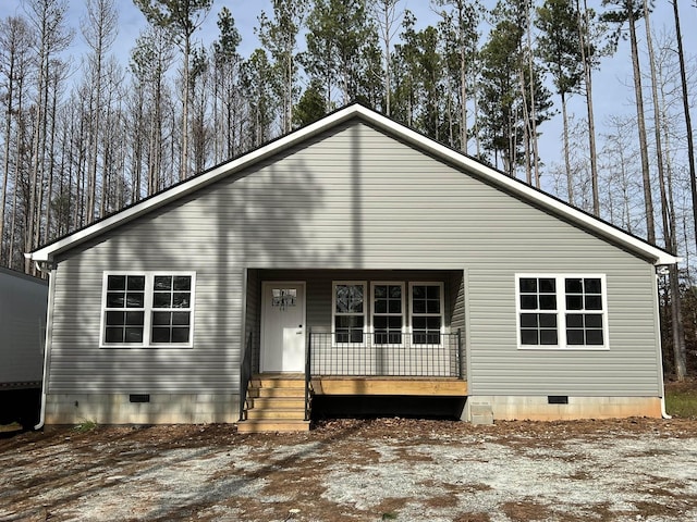 view of front of house featuring covered porch