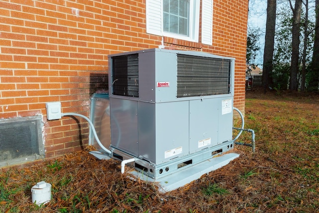 exterior details with central air condition unit