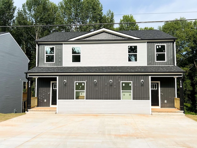 view of front property with a porch