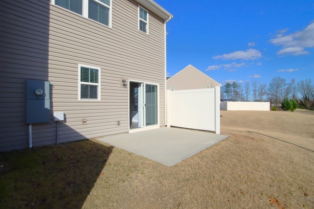 rear view of house with a patio area