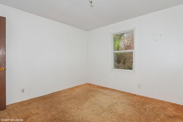 view of carpeted empty room