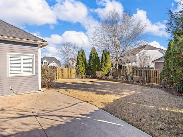 view of yard featuring a patio