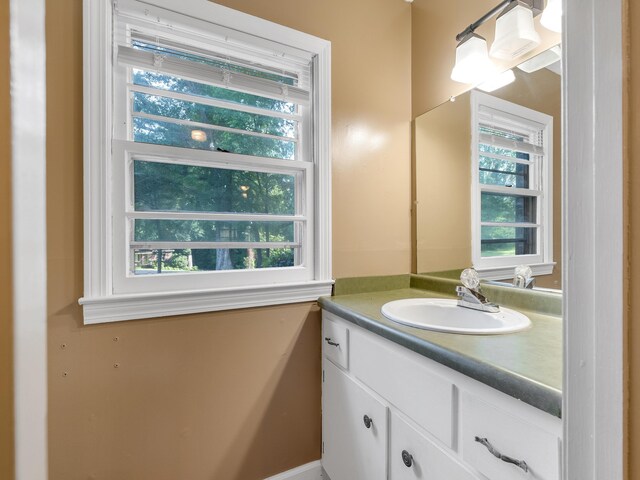 bathroom with vanity