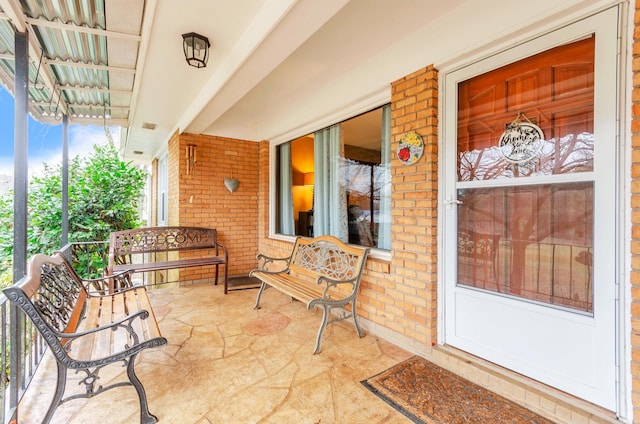 view of patio / terrace featuring covered porch