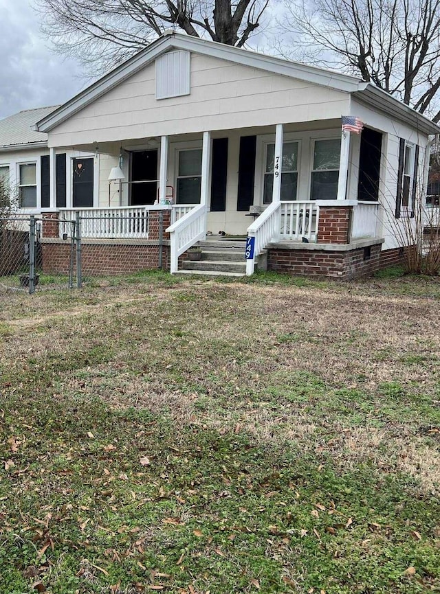 view of front of house with a porch