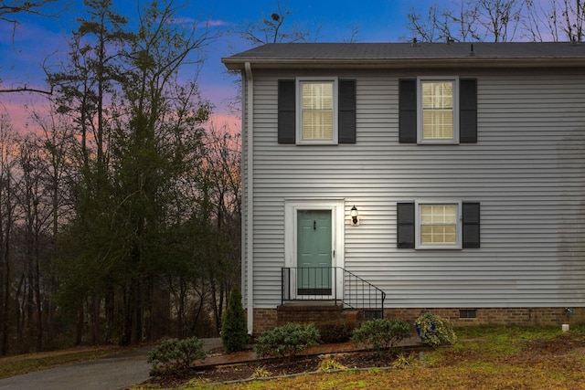 view of front of home