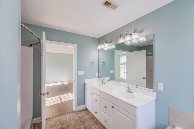 bathroom featuring vanity