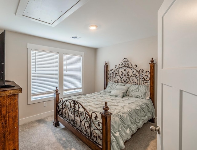 bedroom featuring carpet flooring