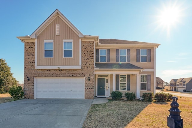 145 Rushing Waters, Inman, SC 29349 - view of front of house with a front yard and a garage