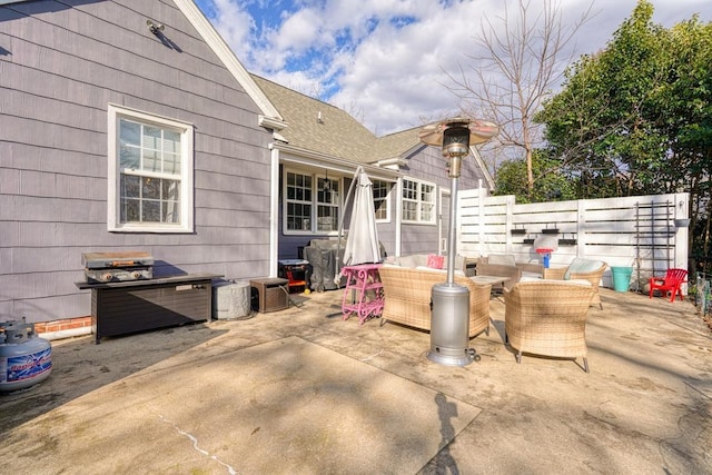 view of patio / terrace featuring outdoor lounge area