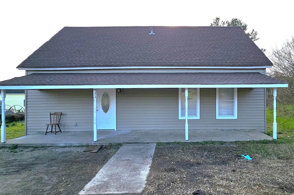 back of house featuring a patio area