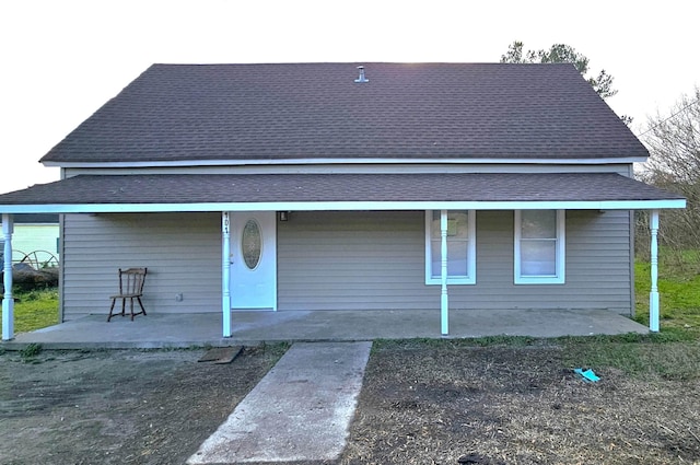 back of house featuring a patio area