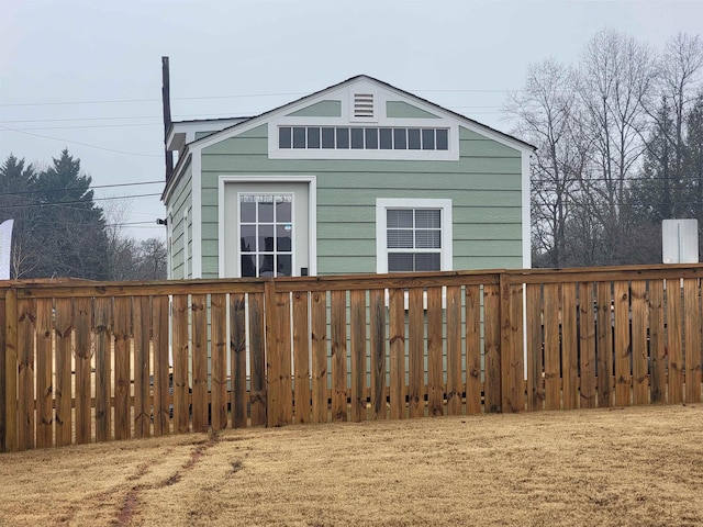 view of rear view of property