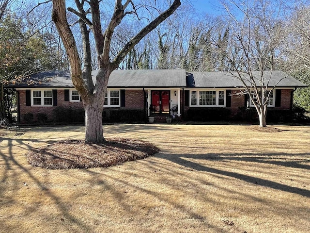 view of single story home