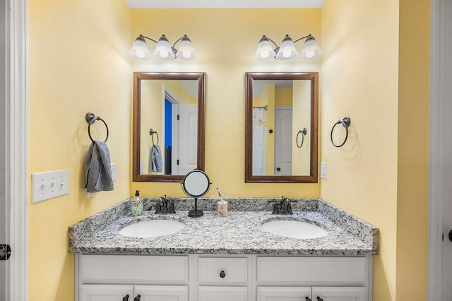 bathroom with vanity