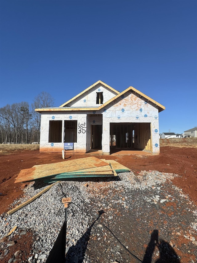 view of property in mid-construction