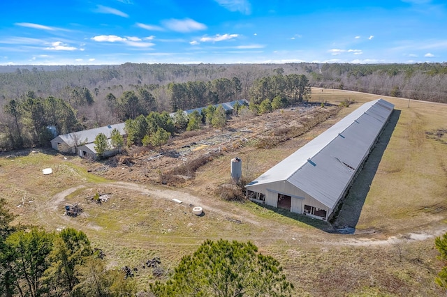 drone / aerial view featuring a rural view