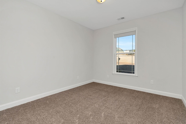 view of carpeted empty room