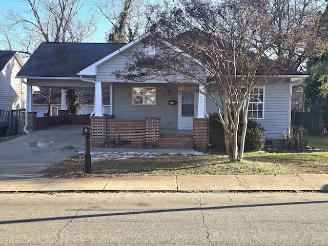 view of front of home