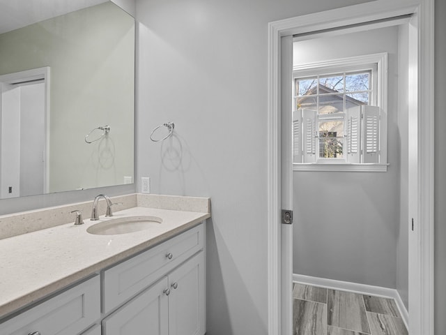 bathroom with vanity