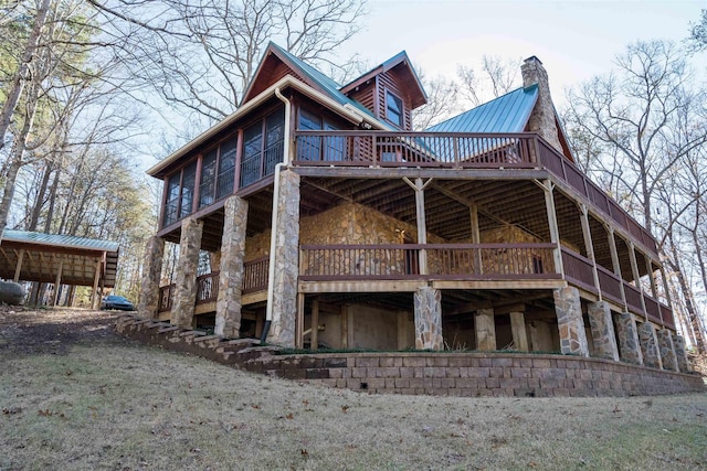 view of rear view of property