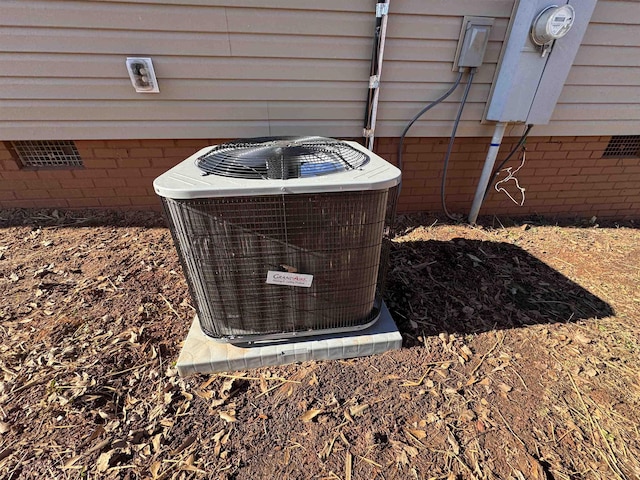 exterior details with central AC unit