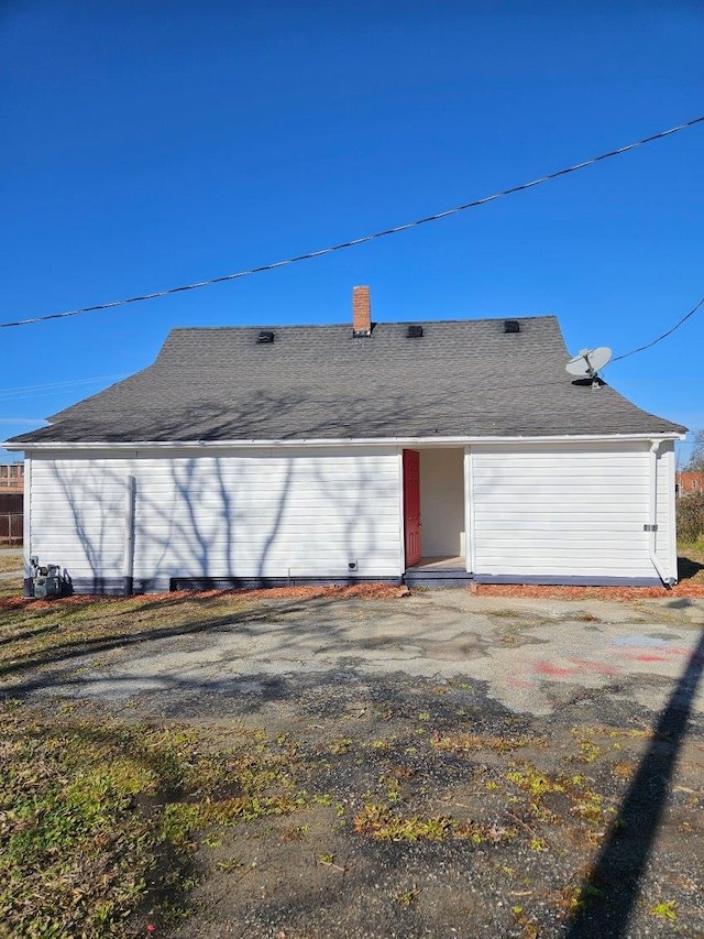 view of back of property